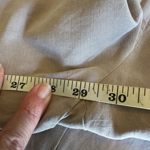 Eileen Fisher | Beige Mid-Rise Wide Leg Pants, Size XS - Picture 8 of 8